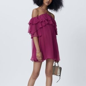 Rebecca Minkoff Dena Dress in Raspberry NWOT